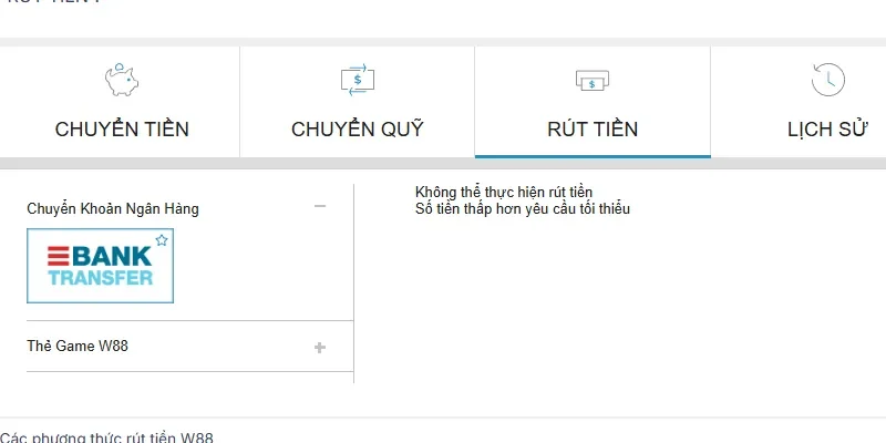 Trang chủ 42 Các phương thức rút tiền nhanh chóng tại w88